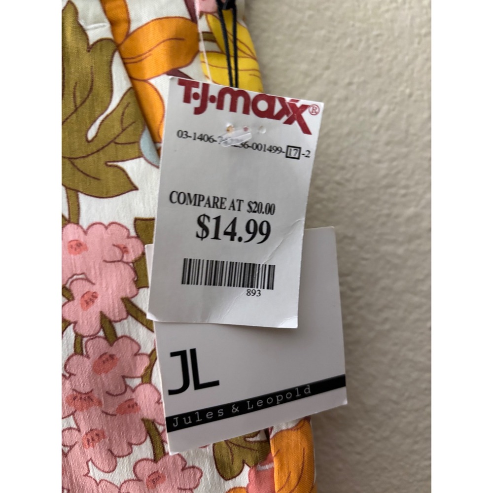 Jules & Leopold Floral Slim Leg Capri Pants Yellow Pink Sunflower NWT S/P
A1138 - Picture 3 of 6